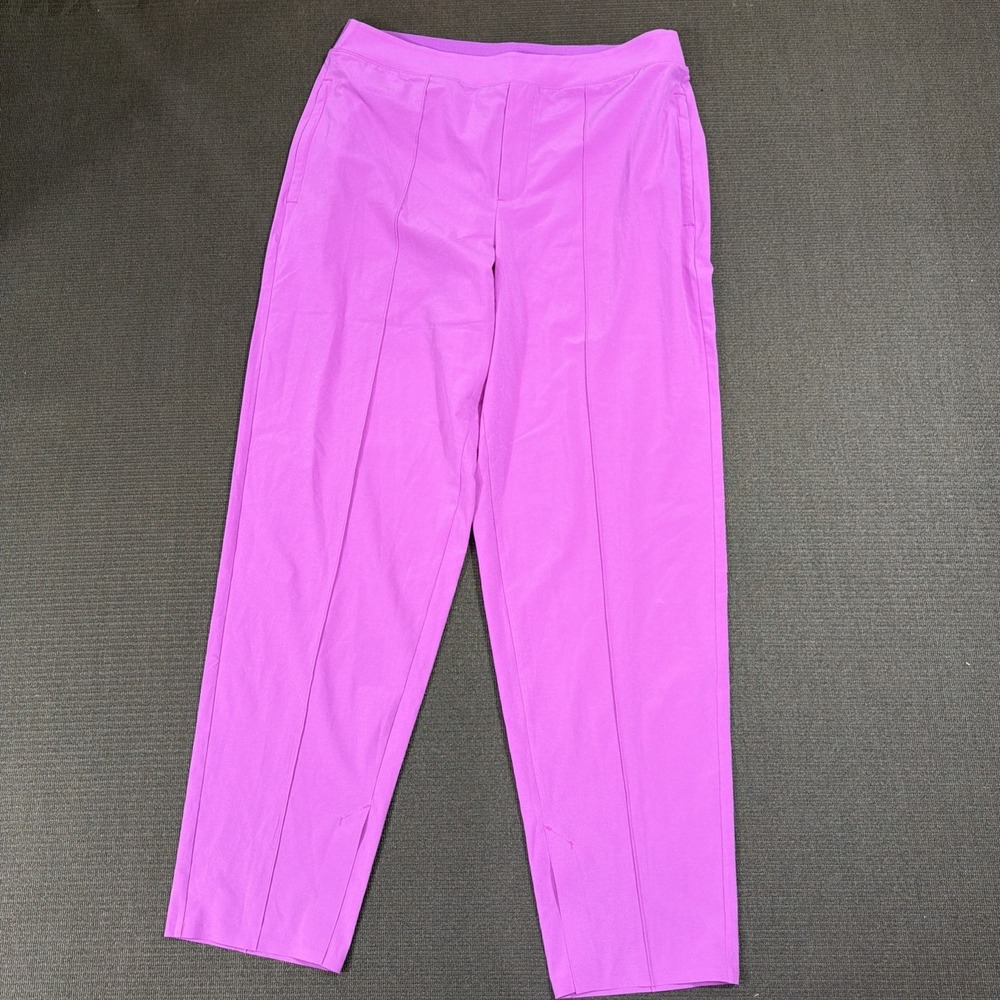 Athleta Vienna Slim Pant Size 12 Womens Casual Pants‎ 882642 Pockets Pink Purple